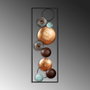 Wallity Textured - 7 Accesorio Decorativo de Pared de Metal Multicolor